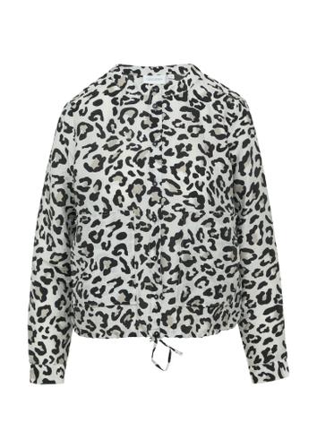 Bluse 34 - Grau|mehrfarbig