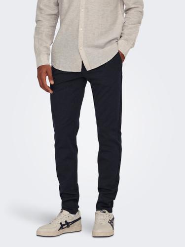 ONSMARK SLIM TAP 0209 MELANGE PANT NOOS 30/32 Verjüngter Slim Fit - Dress Blues