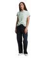 Loose Fit Bluse mit Streifenmuster 46 Loose Fit - Faded Green Off White Stripe