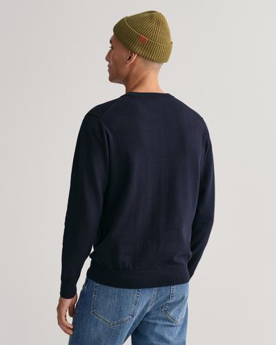 Klassischer Rundhalspullover aus Baumwolle XXXL - Evening Blue