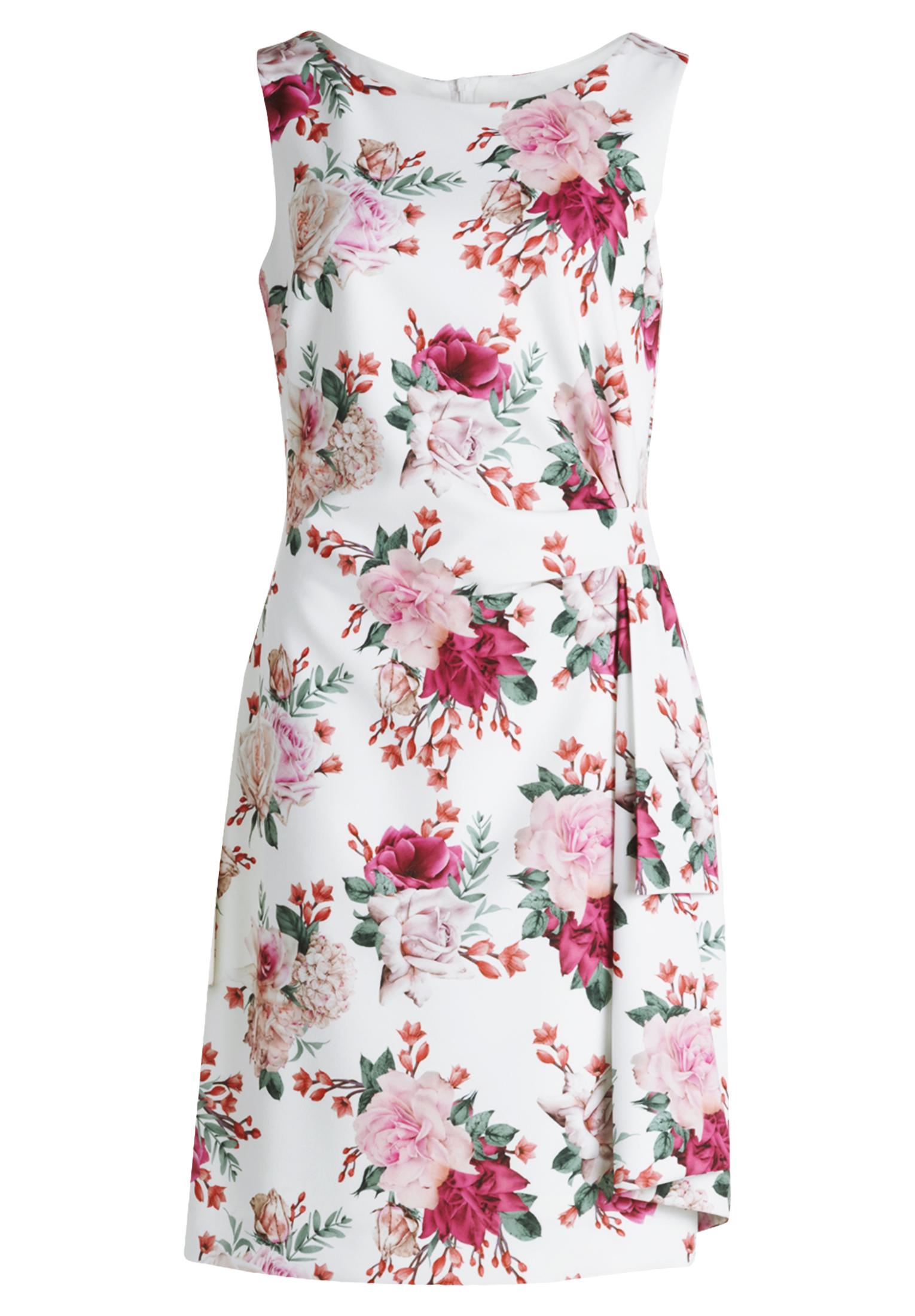 Blumenkleid 40 Figurumspielend - Cream/pink