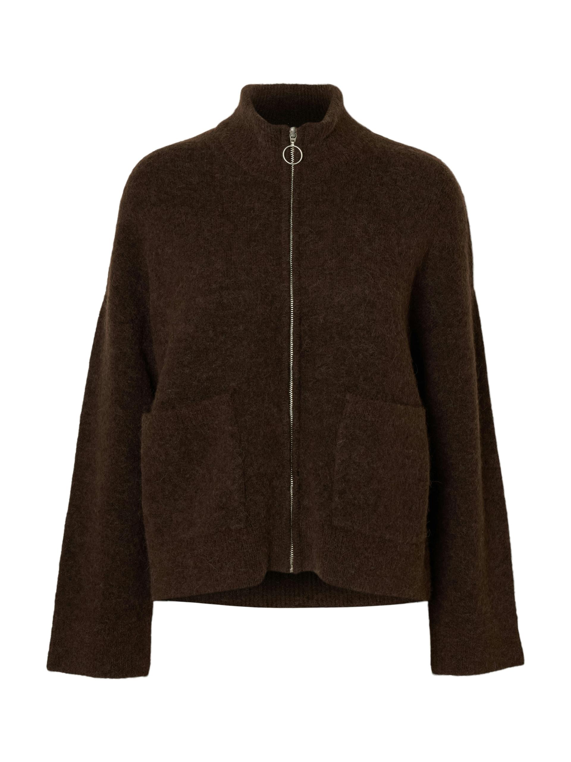 SLFSIA RAS LS KNIT ZIPPER CARDIGAN NOOS L Locker geschnitten - Delicioso