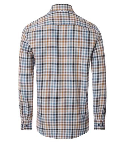 Flanellhemd XL Casual Fit - Beige