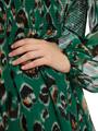 Gesmoktes Greo-Print-Kleid 38 - Brilliant Green New