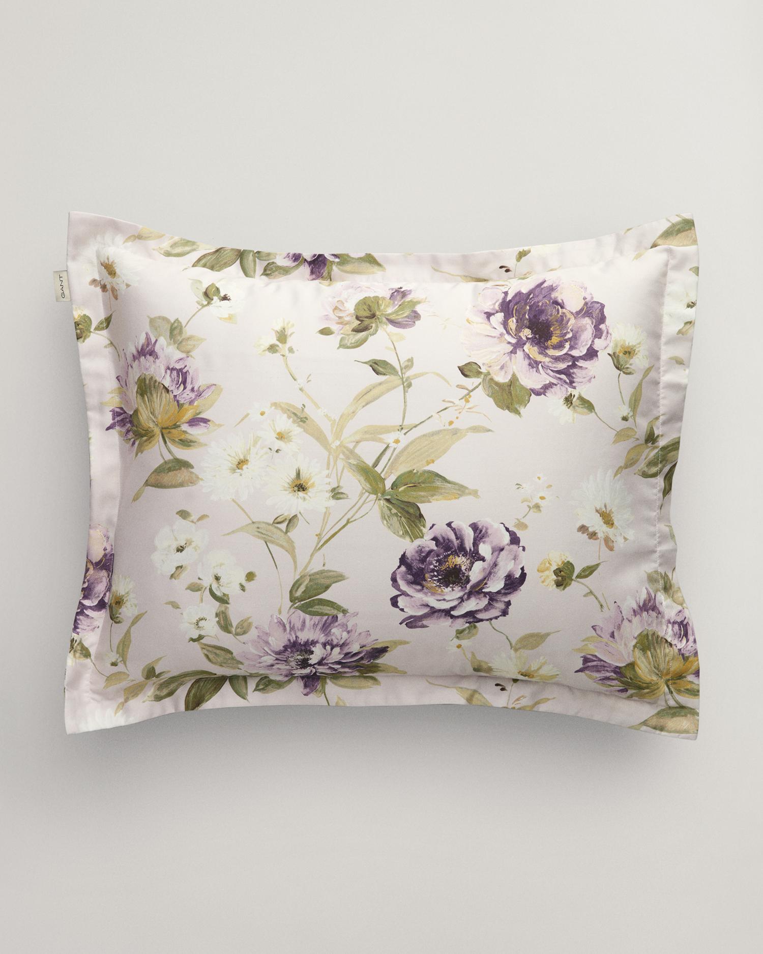 Kopfkissenbezug mit Blumen-Print 40X80 - Mild Purple
