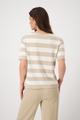 Sweatshirt mit Brusttasche 36 - Camel Ringel