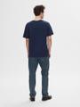 SLHCOLMAN SS O-NECK TEE NOOS Blau S