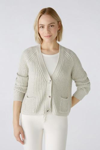 LAFONYA Strickjacke Baumwollmischung Beige 40