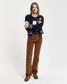 Cordjeans mit ausgestelltem Bein 31 - Cocao Brown