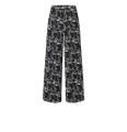 MAC JEANS - FAYE, Techno print jersey Schwarz 40/30