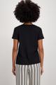 T-Shirt mit Schmuckschrift 36 - Schwarz