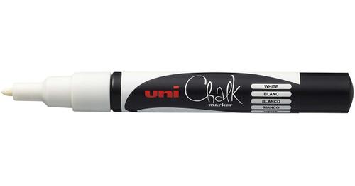 Kreidemarker UNI Chalk weiß; Strichstärke: 0,9 - 1,3 mm Füller