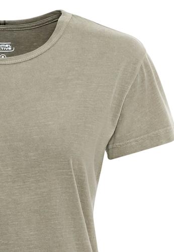 Kurzarm T-Shirt aus Organic Cotton XS Regular Fit - Light Khaki