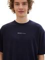 T-Shirt mit Bio-Baumwolle XXL Relaxed Fit - Navy