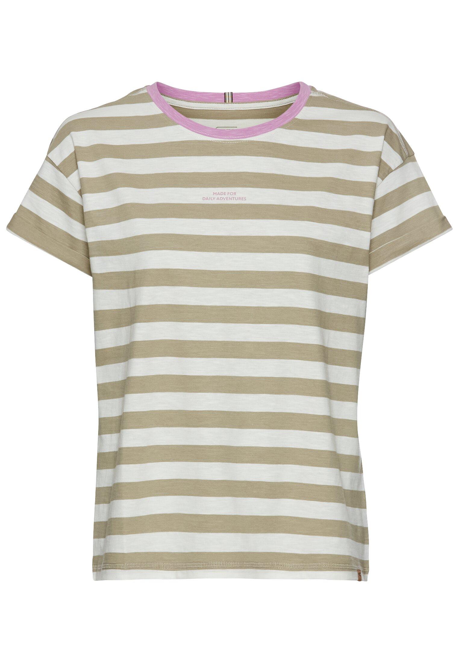 T-Shirt aus Organic Cotton S Regular Fit - Straw Stripes