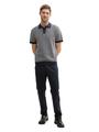 Strick-Poloshirt aus Baumwolle XL Regular Fit - Navy White Fancy Stripe