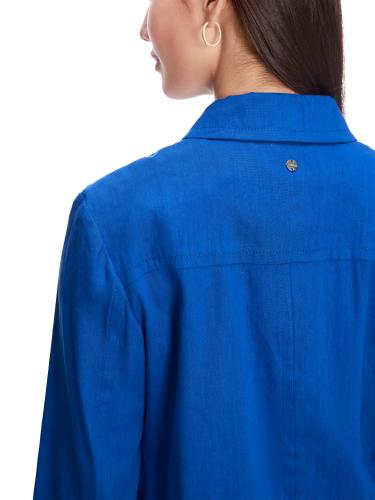 Leichte Leinen-Jacke 38 - Gentian