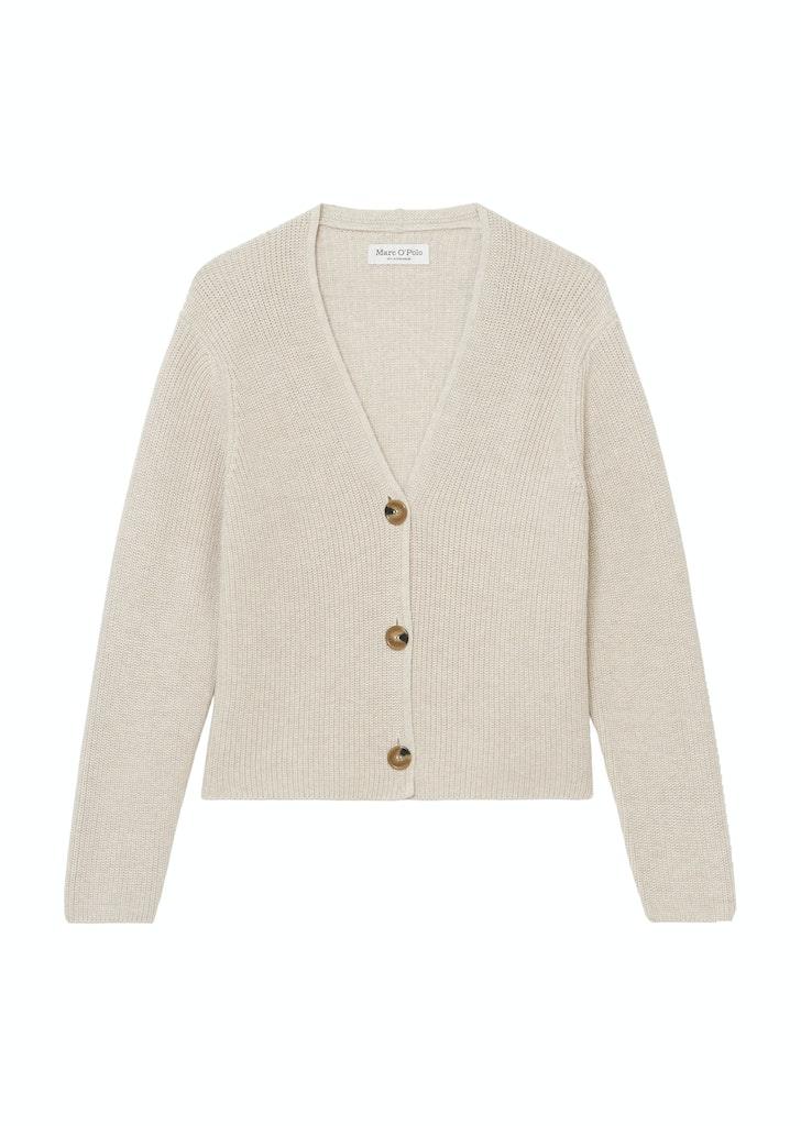 V-Neck-Cardigan relaxed Weiß XL