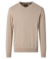 Pullover mit V-Ausschnitt uni 004430 XL - Beige