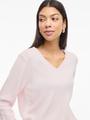 VIRIL V-NECK L/S KNIT TOP - NOOS L Normal geschnitten - Cherry Blossom