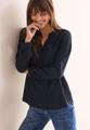 Bluse in Unifarbe S - Universal Blue
