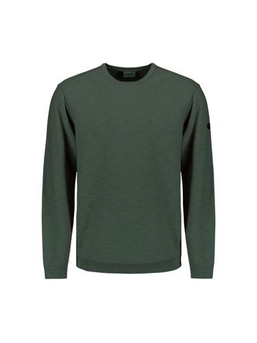 Pullover Crewneck Garment Dyed + Stone Washed XXXL Regular Fit - Dark Steel