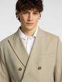 SLHSLIM-PETER SAND PINSTRIPE PEAK BLZ 54 Slim Fit - Sand