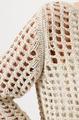 Netzpullover mit Lurex 36 - Camel
