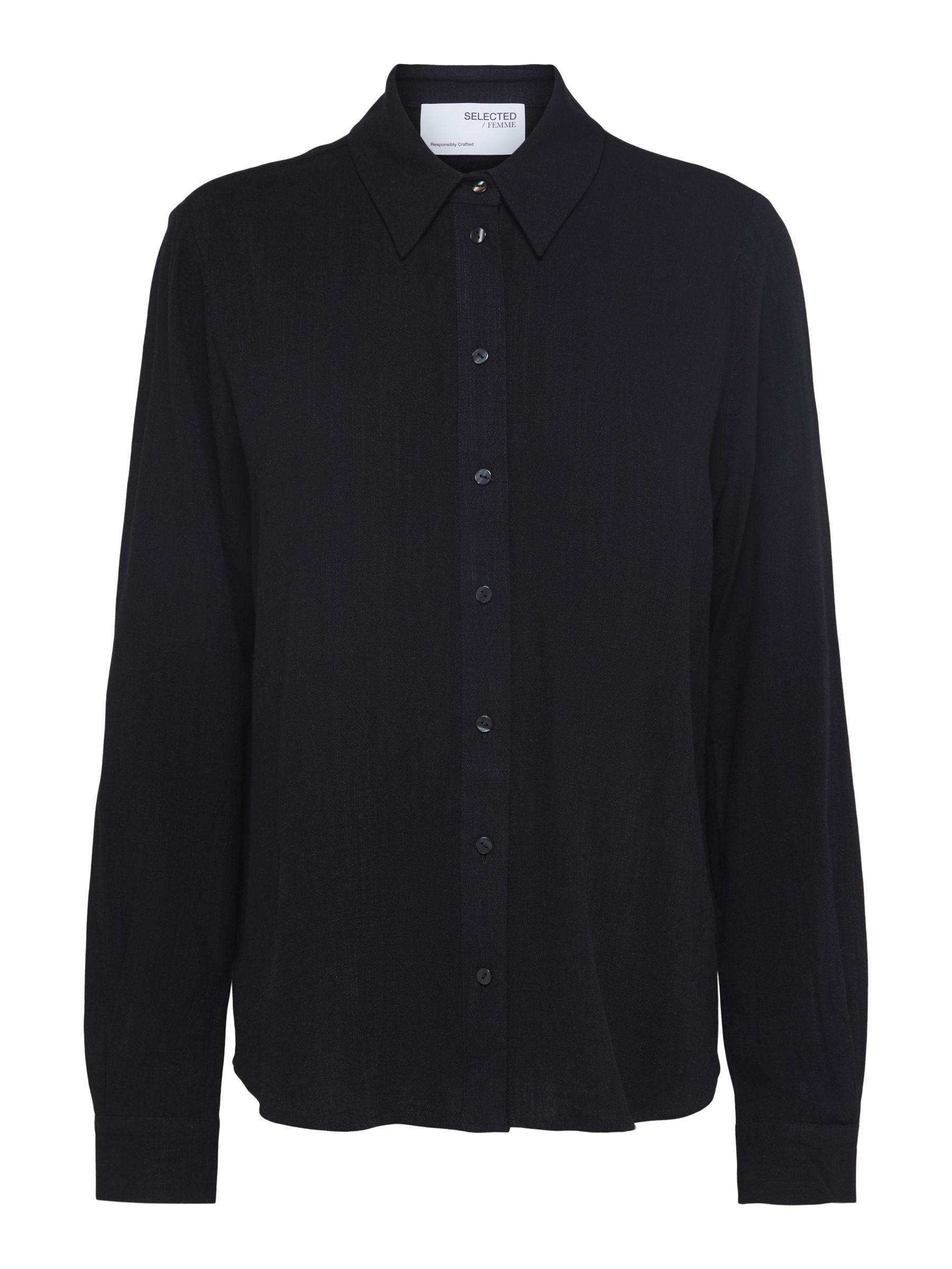 SLFVIVA LS SHIRT NOOS 36 Normal geschnitten - Black