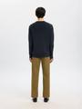 SLHDANE LS KNIT STRUCTURE CREW NECK NOOS S Normal geschnitten - Sky Captain