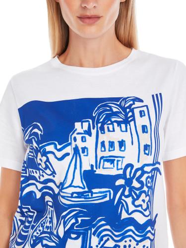 Printed T-Shirt "Rethink Together" Weiß 36