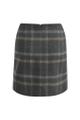 Miniskirt w zipper at cb Grau 40
