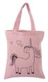 Stofftasche "Einhorn Rose" 20 cm x 25 cm