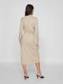 VICOMFY L/S COLLAR RIB KNIT DRESS - NOOS Braun L