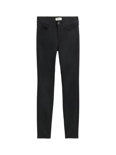 TTNELA EXTRA SKINNY Coated Jeans 27/32 Skinny Fit - Coated Black Denim