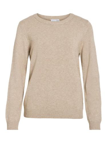 VIRIL O-NECK L/S  KNIT TOP - NOOS Braun XXL