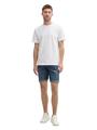 TTJOSH REGULAR SLIM Jeans Shorts 32 Slim Fit - Used Dark Stone Blue Denim