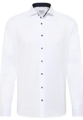 Cover Shirt Twill Langarm Weiß 45/Langarm - 65cm