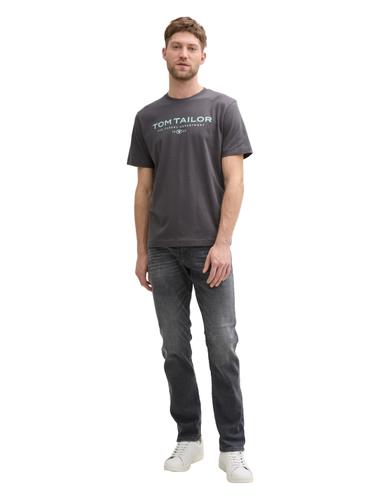 T-Shirt aus Baumwolle mit Logo-Print XXL Regular Fit - Tarmac Grey