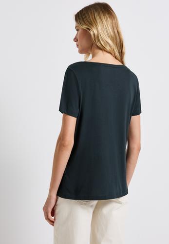 T-Shirt mit Wording Print Grün 44