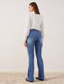 Bootcut Jeans 36 Figurbetont - Dark Blue Denim