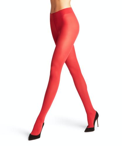 FALKE Pure Matt 50 DEN Damen Rot S-M