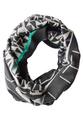 Loop-Schal mit Print A - Black