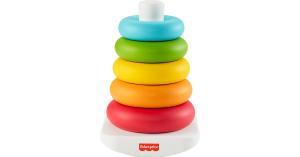 Fisher-Price Eco Farbring Pyramide, Stapelspiel, 100% Bio-Kunststoff