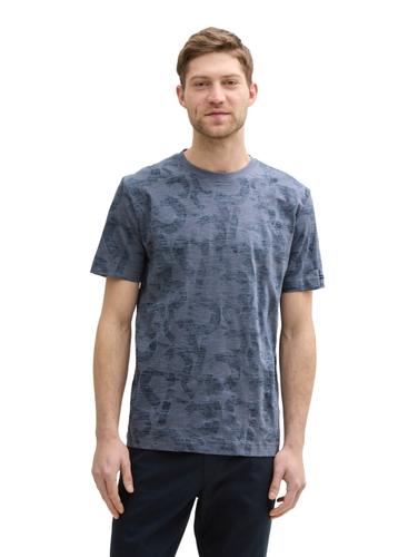 T-Shirt mit Allover-Print XL Regular Fit - Navy Blue Number Design