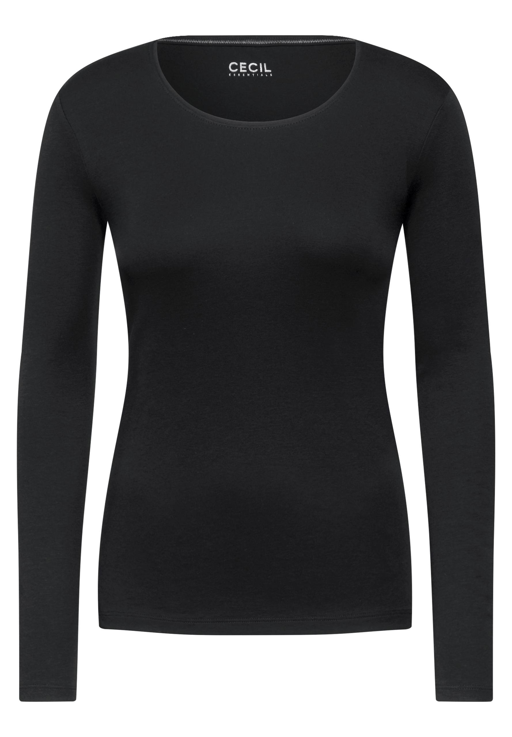 Shirt mit Rundhals XXL - Black