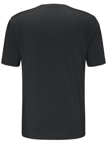 T-Shirt, O-Neck Schwarz 3XL