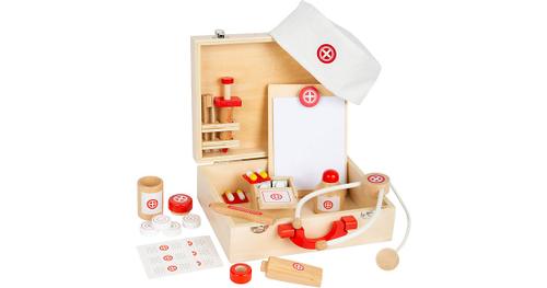 Arztkoffer Naturholz holzfarben