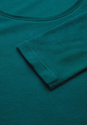 Shirt mit Rundhals XXL - Petrol Green