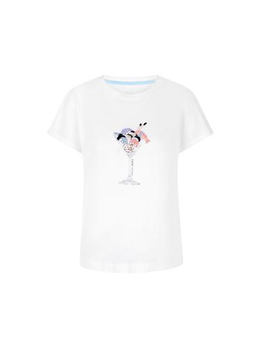 T-Shirt mit 3D-Applikation 40 - White